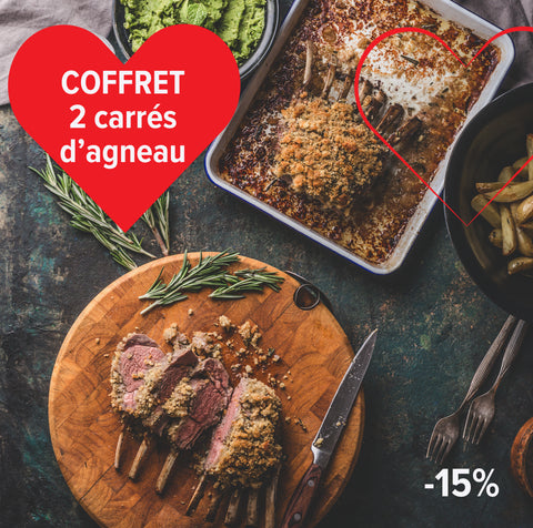 Combo Carre d'agneau 8 os coupe française Congelé