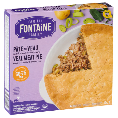 Veal Meat Pie Made with Pulled & Ground Veal (1 box 750 g)